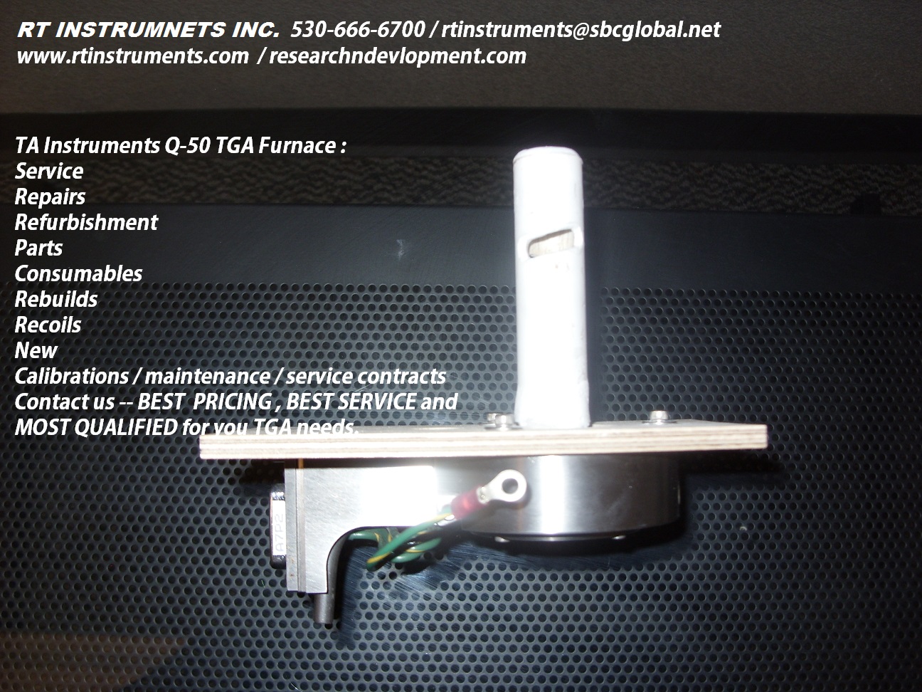 TA Instruments Q-50 TGA Furnace Repair / Recoil (image for) TA Instruments Q-50 TGA Furnace Repair / Recoil